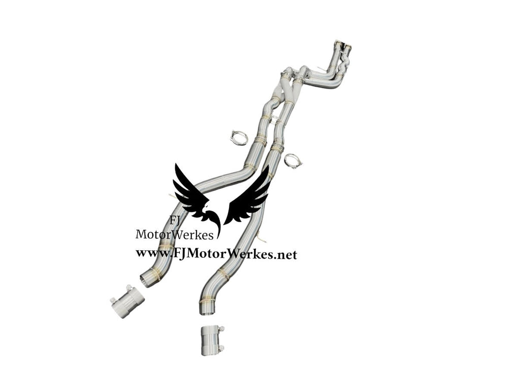FJ MotorWerkes Equal Length Z-Pipe Crossover Midpipe with Brace - BMW F80 M3 / F82 / F83 M4 (S55)