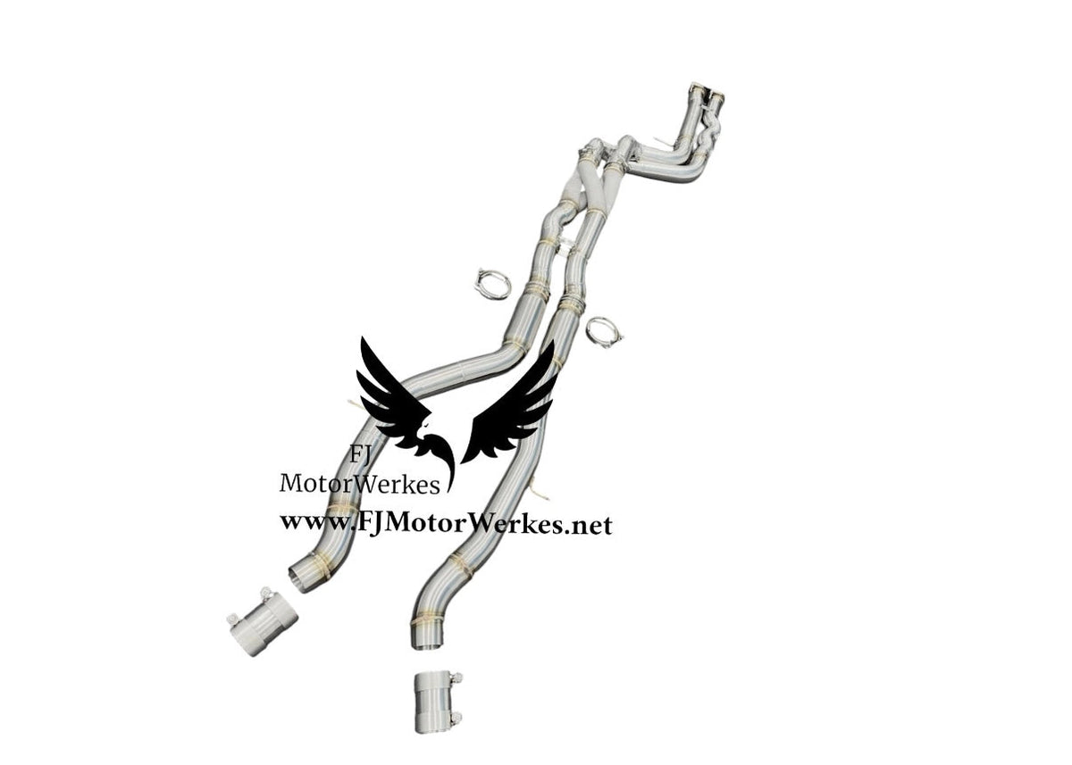 FJ MotorWerkes Equal Length Z-Pipe Crossover Midpipe with Brace - BMW F80 M3 / F82 / F83 M4 (S55)