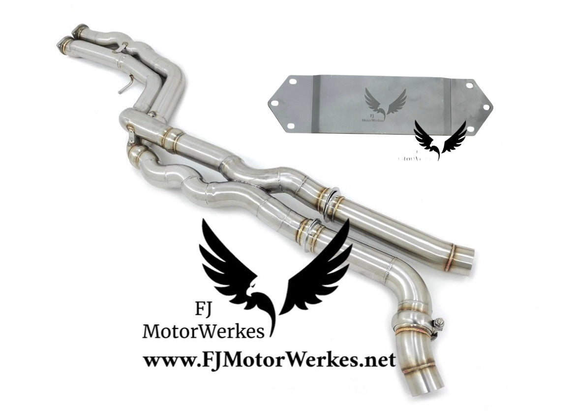 FJ MotorWerkes Equal Length Midpipe with Brace - BMW F87 M2 Competition (S55)