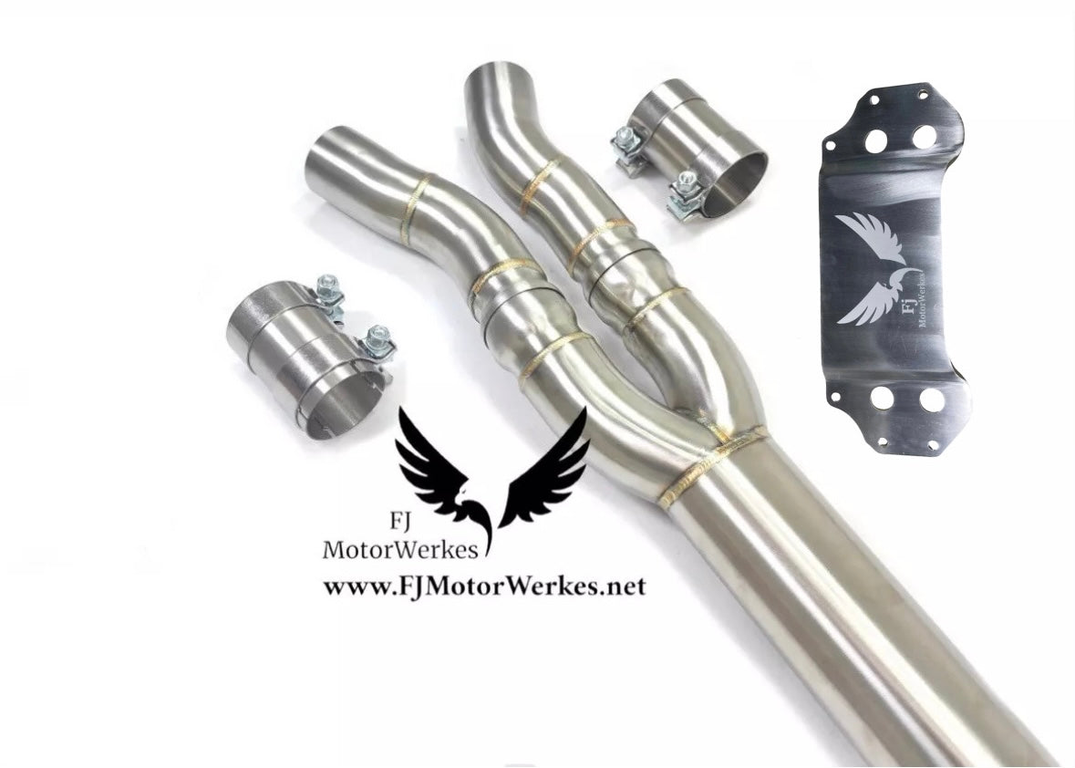 FJ MotorWerkes Single Midpipe with Brace - BMW G87 M2 (S58)