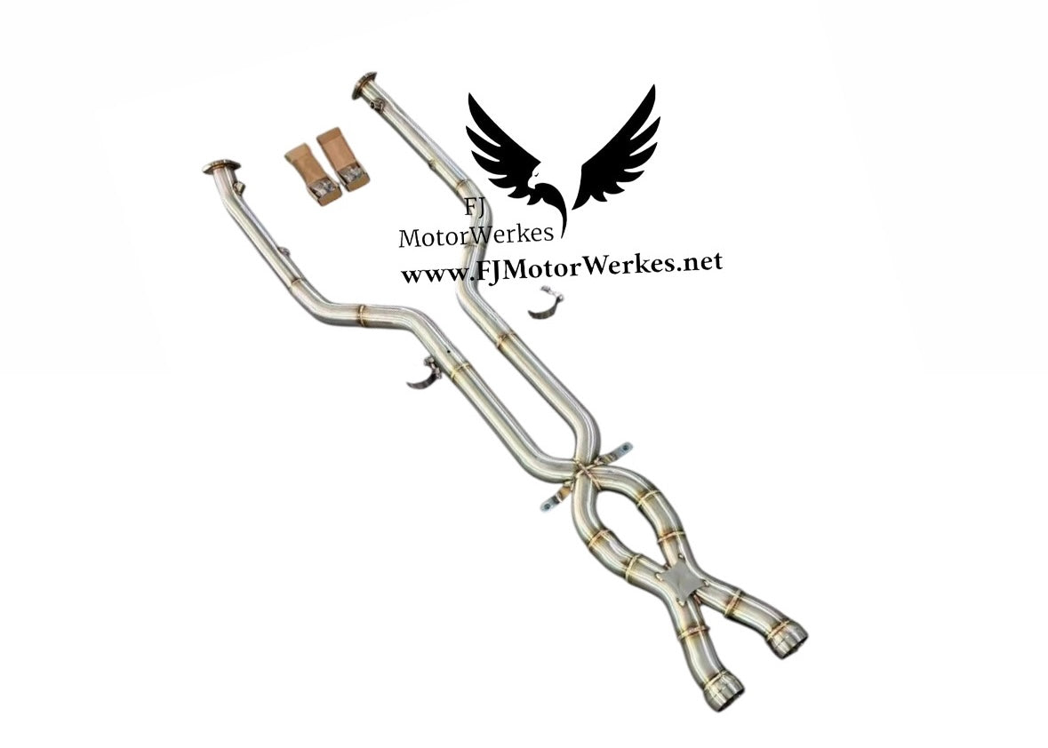 FJ MotorWerkes Double X-Pipe Midpipe - BMW E90 / E92 / E93 M3
