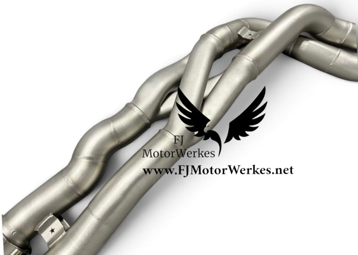FJ MotorWerkes Equal Length Z-Pipe Crossover Midpipe with Brace - BMW F80 M3 / F82 / F83 M4 (S55)