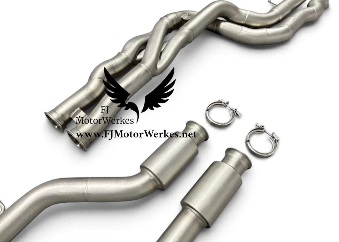 FJ MotorWerkes Equal Length Z-Pipe Crossover Midpipe with Brace - BMW F80 M3 / F82 / F83 M4 (S55)