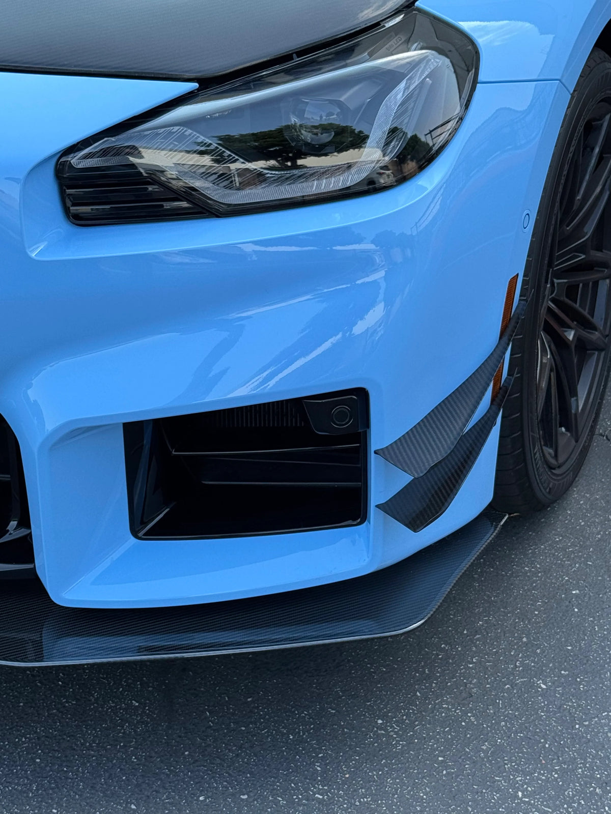 BMW G87 M2 Carbon Fiber Front Bumper Canards 2023+