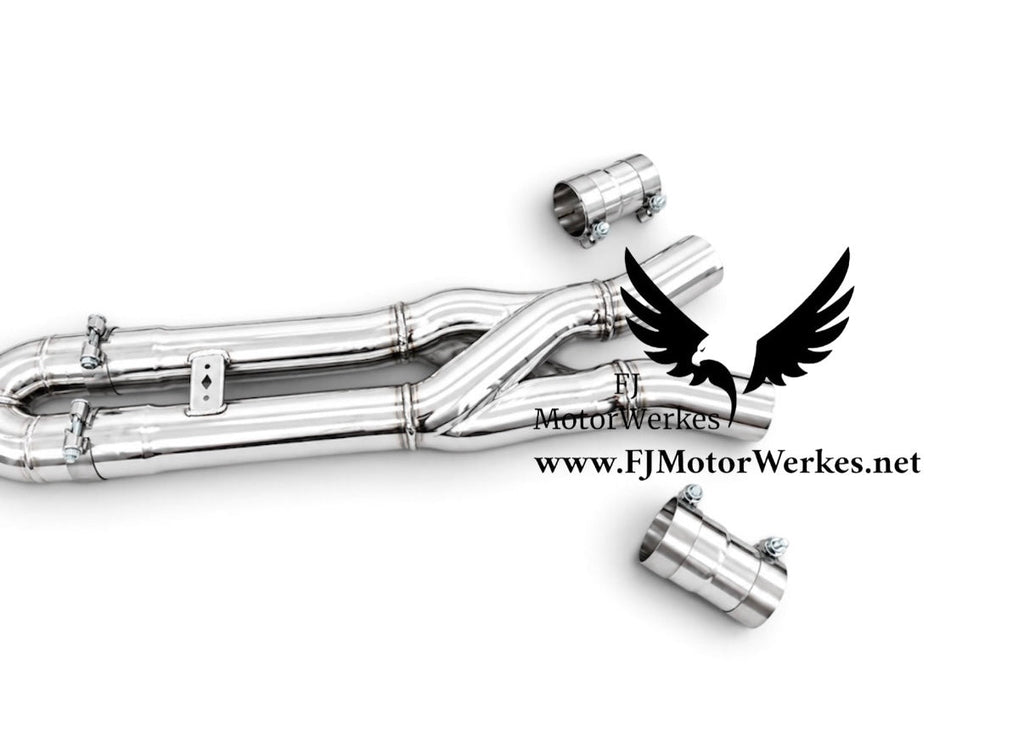 FJ MotorWerkes 4" Single Z Midpipe with Brace - BMW G87 M2 / G80 / G81 M3 / G82 / G83 M4 (S58)