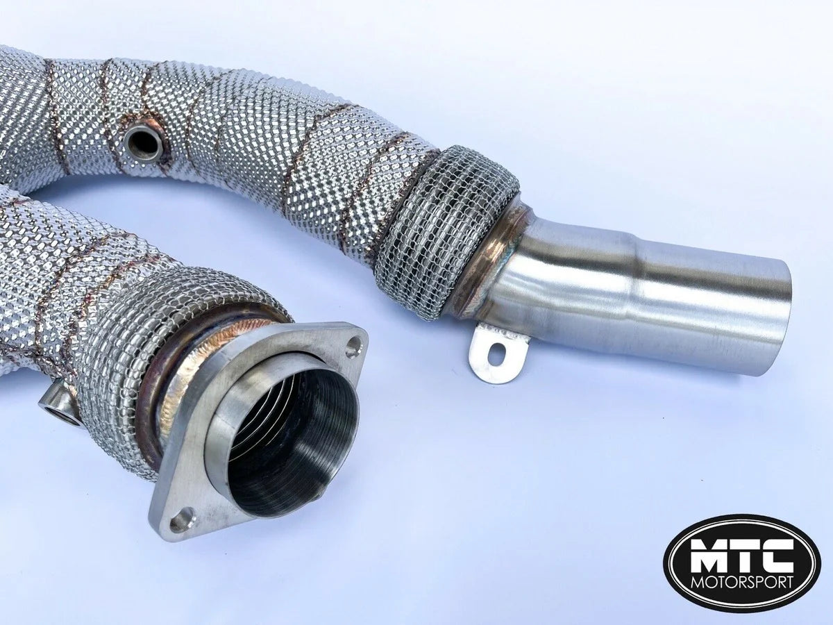 MTC Motorsport Downpipes with 200 Cell Hi-Flow Sports Cats (F8X M3/M4)