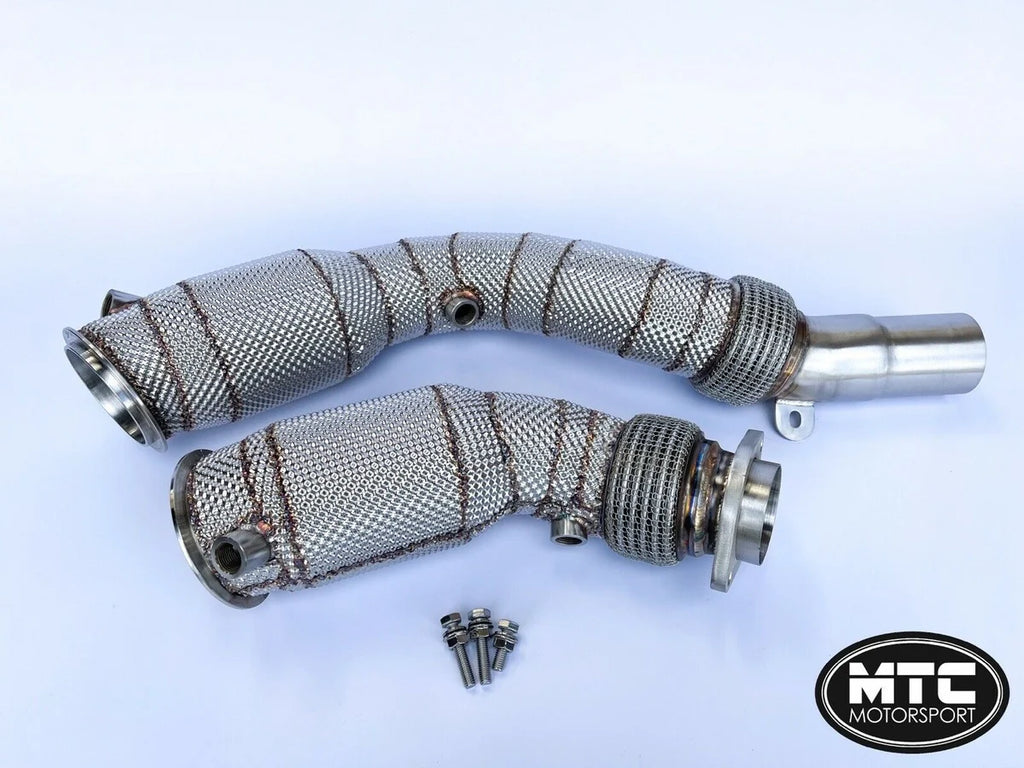 MTC Motorsport Downpipes with 200 Cell Hi-Flow Sports Cats (F8X M3/M4)