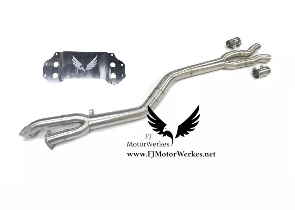FJ MotorWerkes Single Midpipe with Brace - BMW G87 M2 (S58)