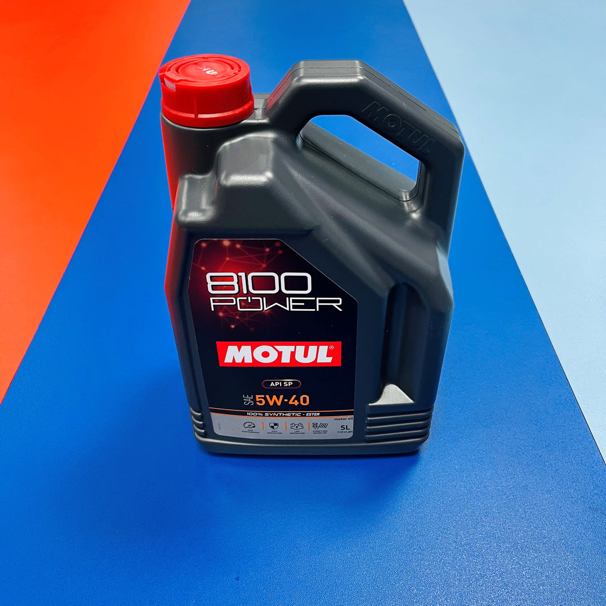 Motul 8100 Power 5w-40 Fully Synthetic High Performance Ester Engine Oil - 5L