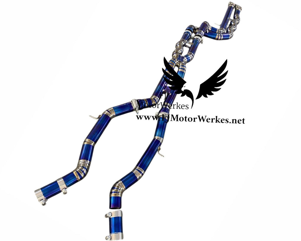 FJ MotorWerkes Titanium Equal Length Midpipe with Brace - BMW F80 M3 / F82 / F83 M4 (S55)