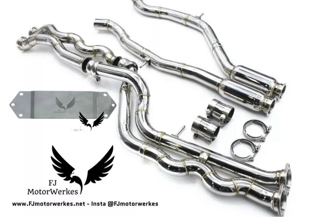 FJ MotorWerkes Equal Length Midpipe with Underbody Brace - BMW F80 M3 / F82 / F83 M4 (S55)