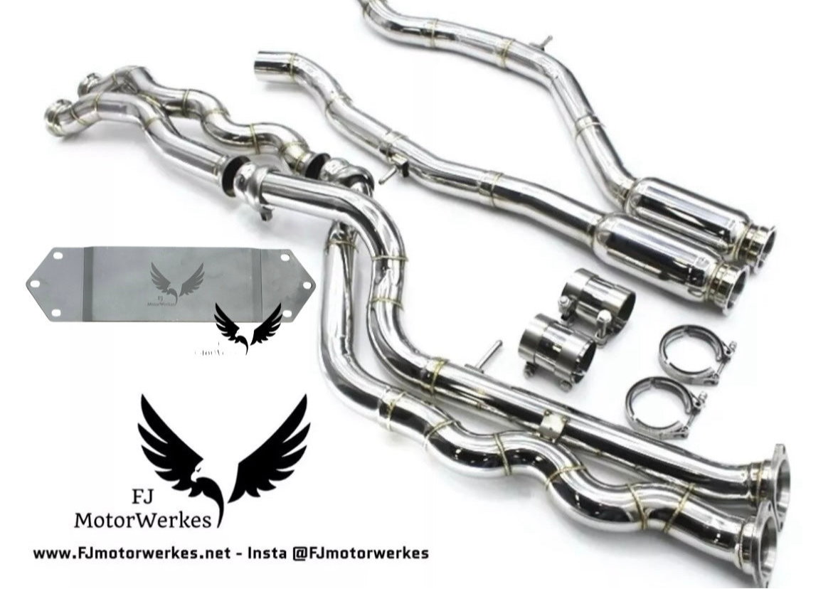 FJ MotorWerkes Equal Length Midpipe with Underbody Brace - BMW F80 M3 / F82 / F83 M4 (S55)