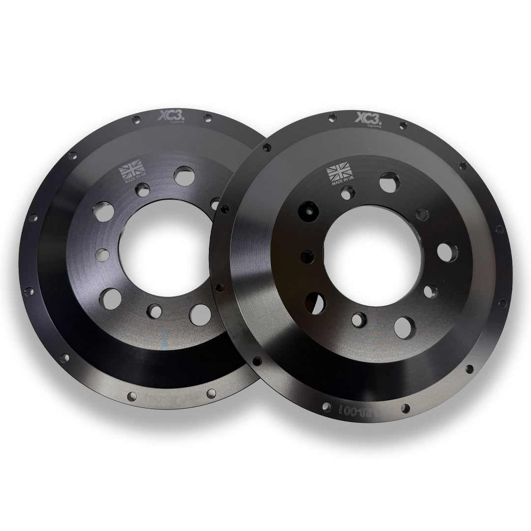 BMW M2 F87 / M3 F80 / M4 F82 BTCC Custom Rotor Bells – 368 mm × 36 mm for AP Racing CP9660 Calipers | XC3 Engineering