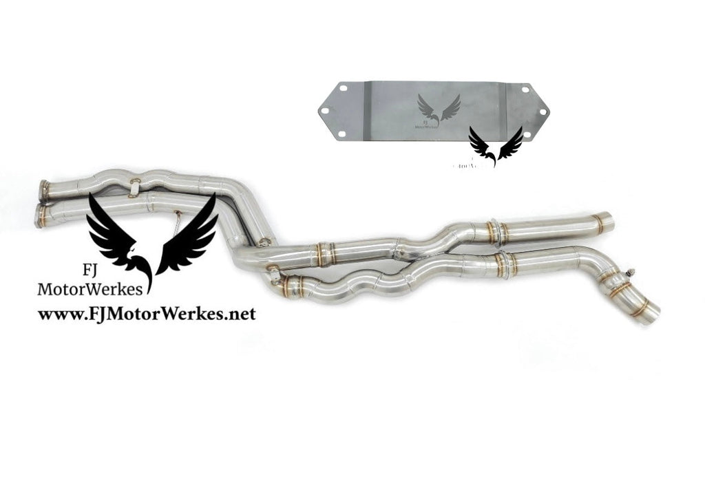 FJ MotorWerkes Equal Length Midpipe with Brace - BMW F87 M2 Competition (S55)