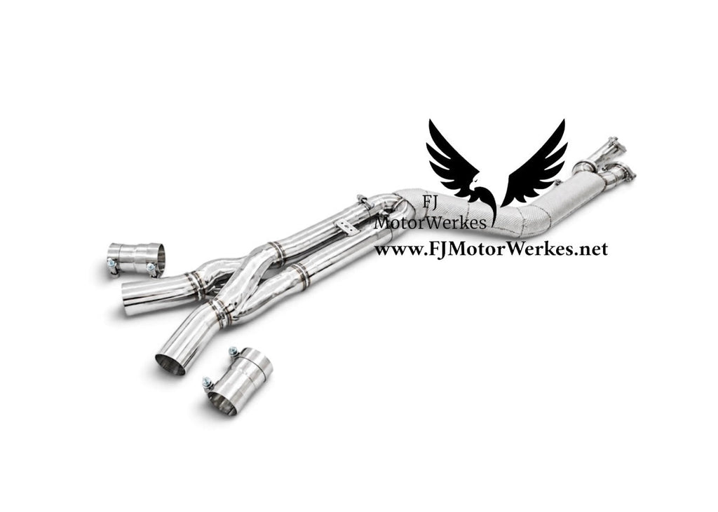 FJ MotorWerkes 4" Single Z Midpipe with Brace - BMW G87 M2 / G80 / G81 M3 / G82 / G83 M4 (S58)