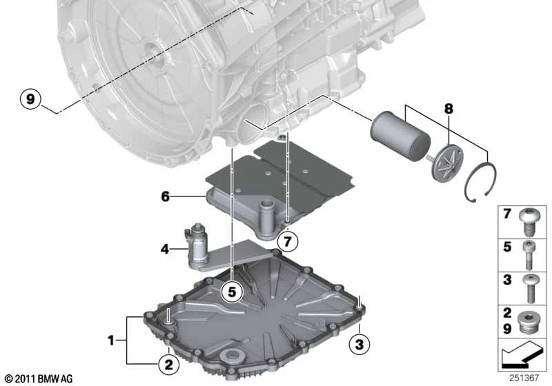 F8X M2 DCT suction filter