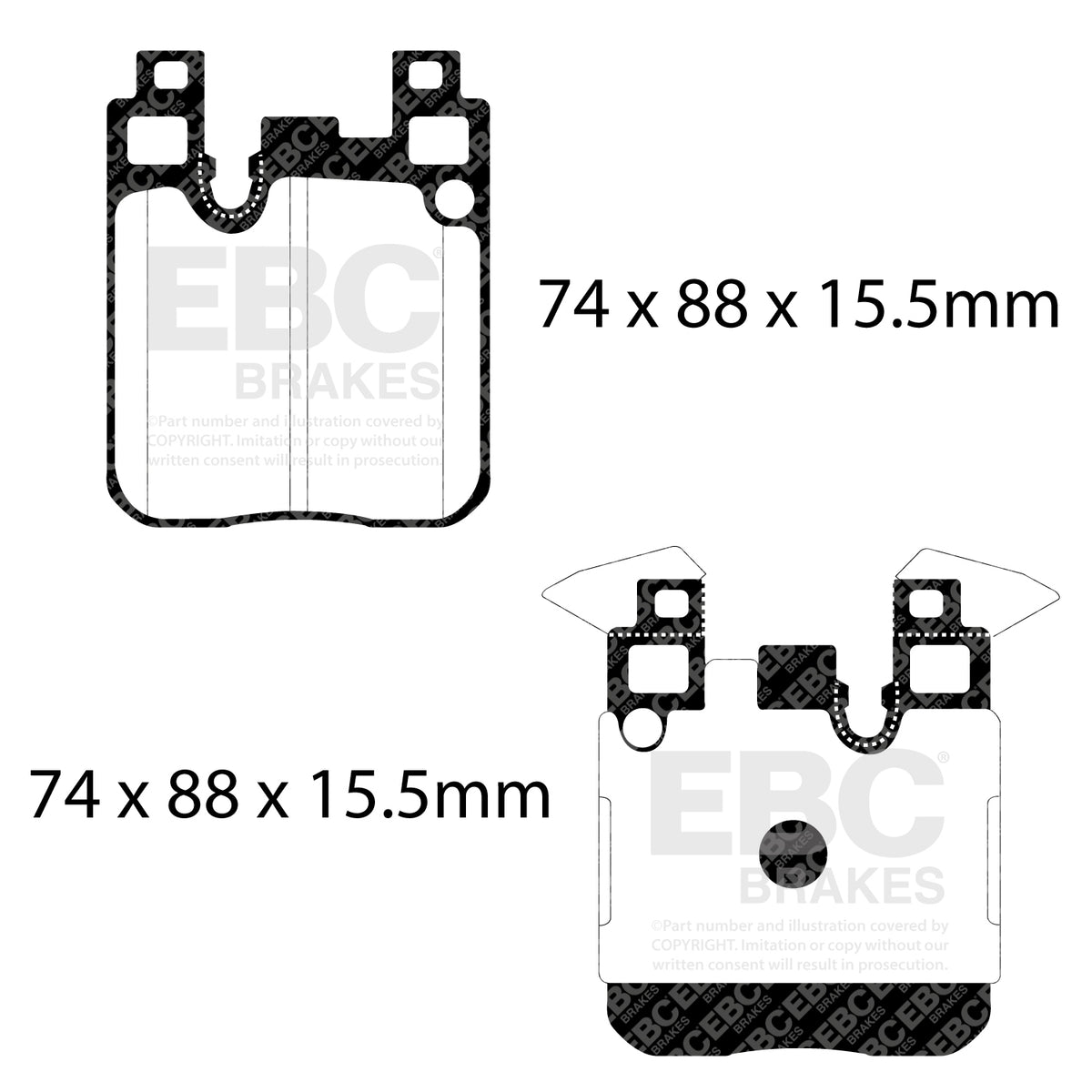 EBC Blue Stuff Rear Brake pads (M4/M2/M2 Competition Standard brakes)