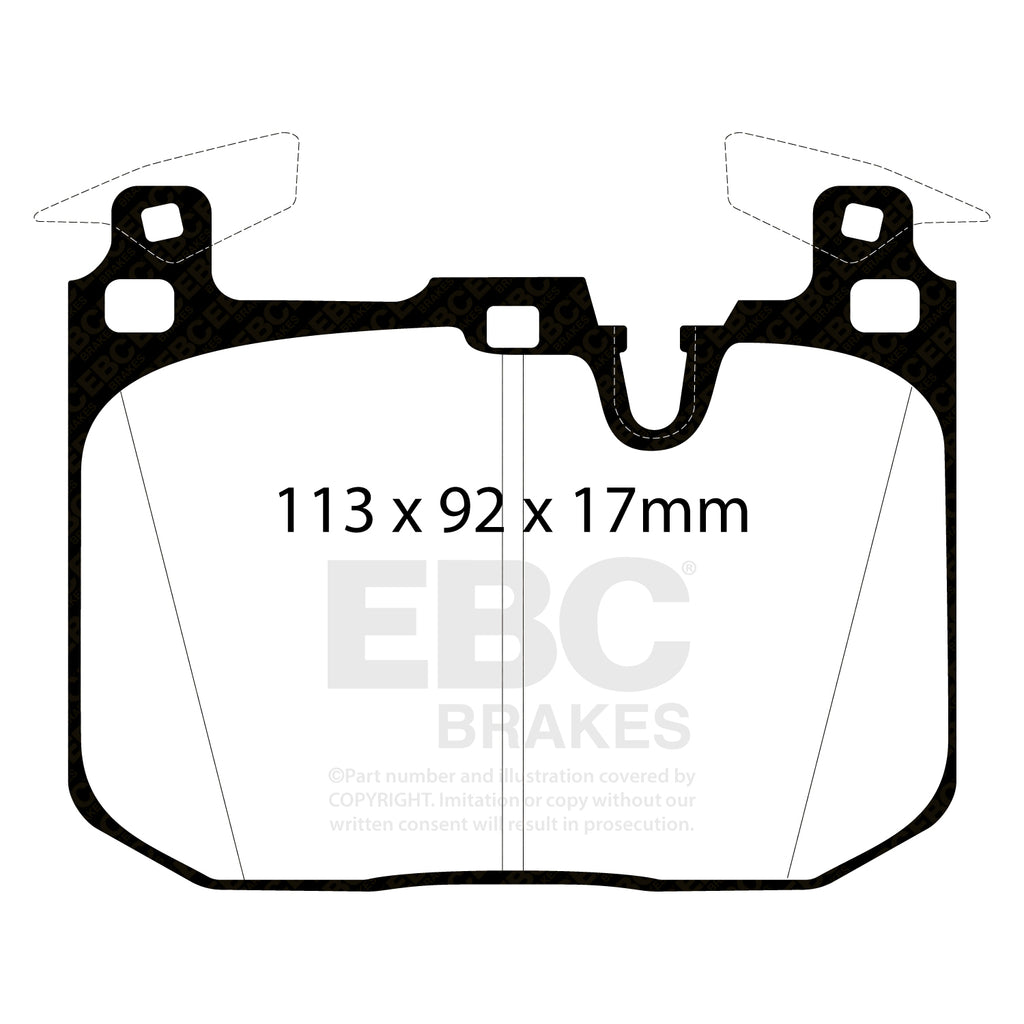 EBC Blue Stuff Front Brake pads (M4/M2/M2 Competition Standard brakes)