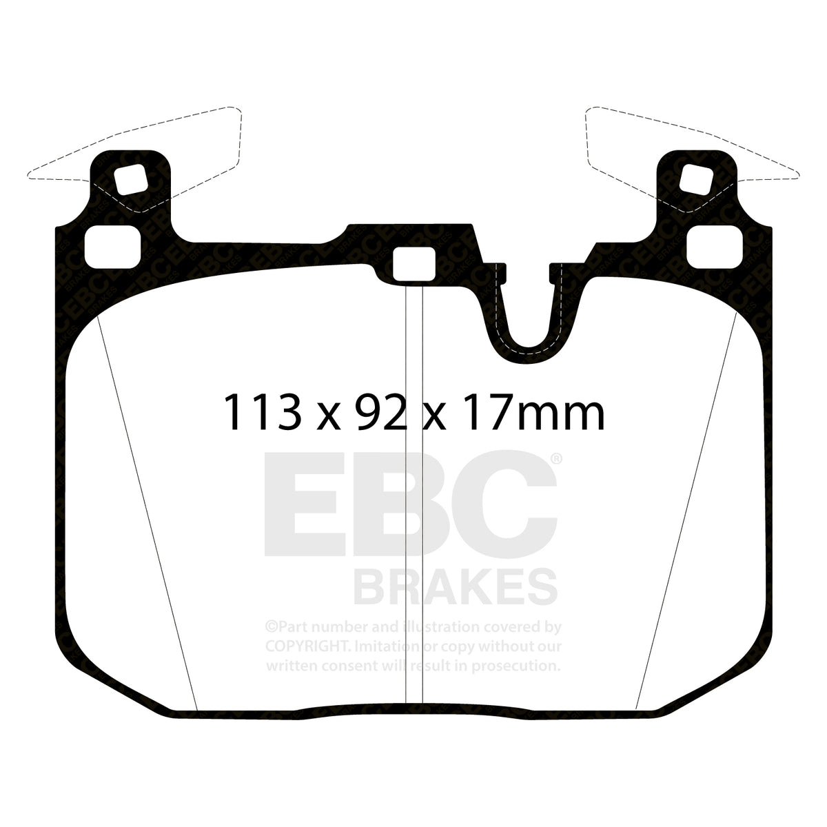 EBC Blue Stuff Front Brake pads (M4/M2/M2 Competition Standard brakes)