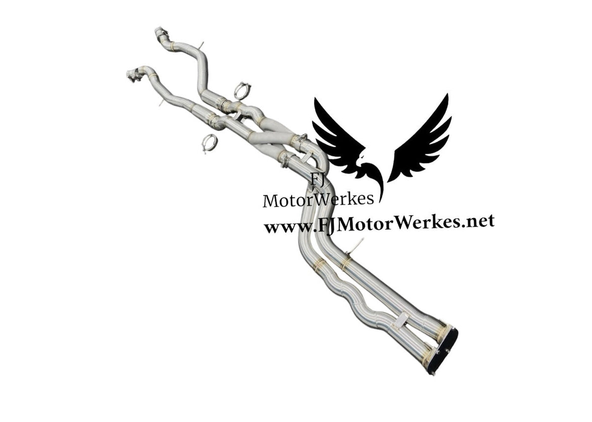 FJ MotorWerkes Equal Length Z-Pipe Crossover Midpipe with Brace - BMW F80 M3 / F82 / F83 M4 (S55)