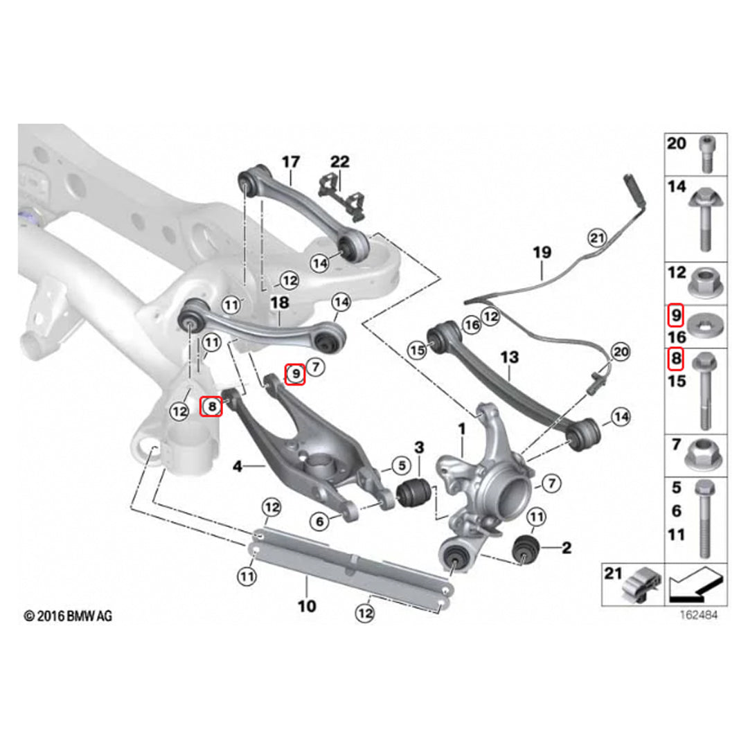 BMW M3 E9X E92 Camber Lockout Shims | XC3 Engineering