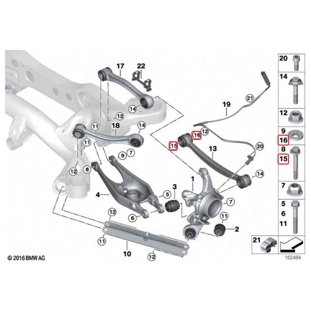 BMW M3 E9X E92 Rear Toe Lockout Shims | XC3 Engineering