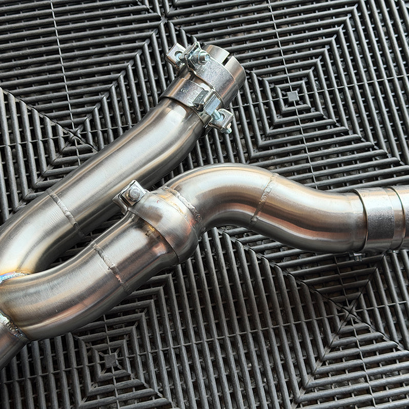 BMW M2 Competition F87 S55 Single Mid Pipe Exhaust | FreeFlo AGR