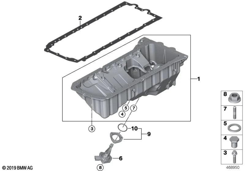 F8X M4 Sump plug crush washer (pack of 10)
