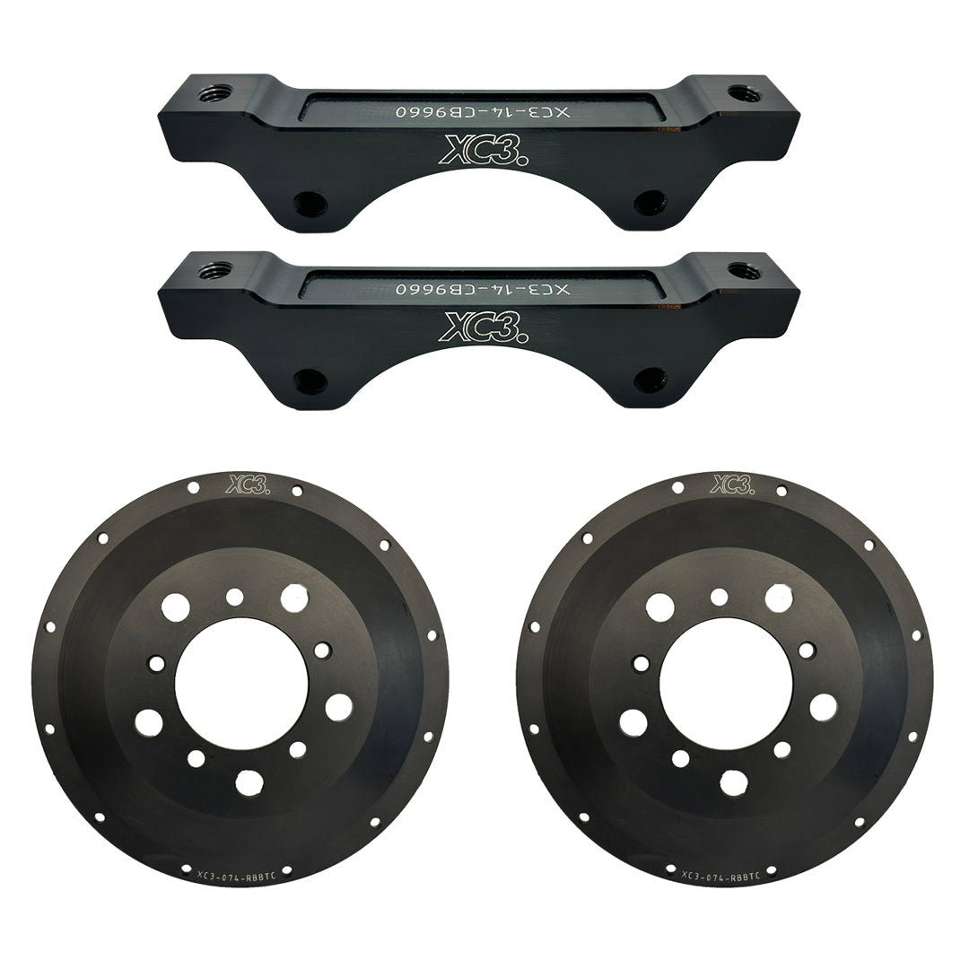 BMW M2 / M3 / M4 F8X BTCC Brake Conversion Kit – Caliper Carriers & Rotor Bells for AP Racing CP9660 | XC3 Engineering