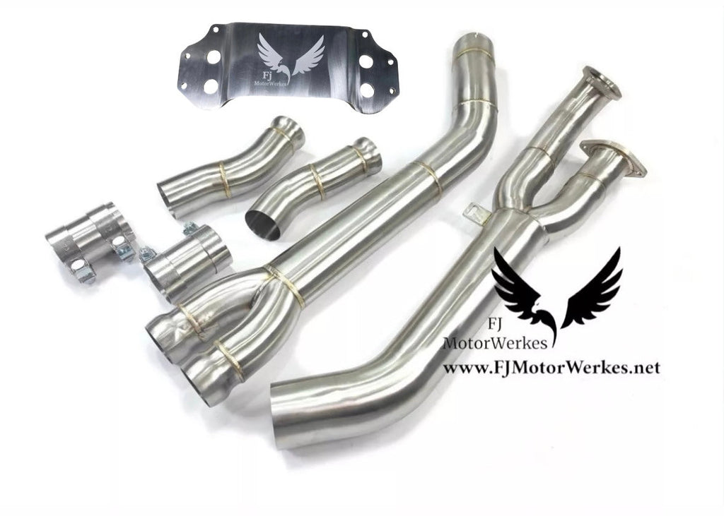 FJ MotorWerkes Single Midpipe with Brace - BMW G87 M2 (S58)