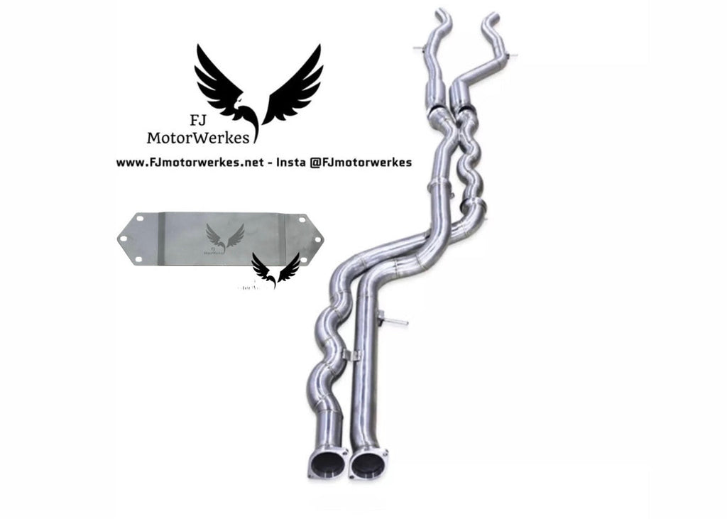 FJ MotorWerkes Equal Length Midpipe with Underbody Brace - BMW F80 M3 / F82 / F83 M4 (S55)