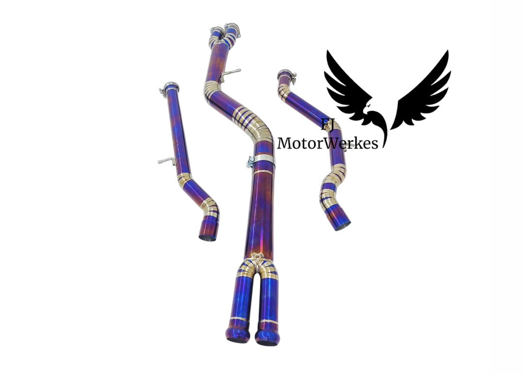 FJ MotorWerkes Titanium Single Midpipe - BMW F80 M3 / F82 / F83 M4 (S55)