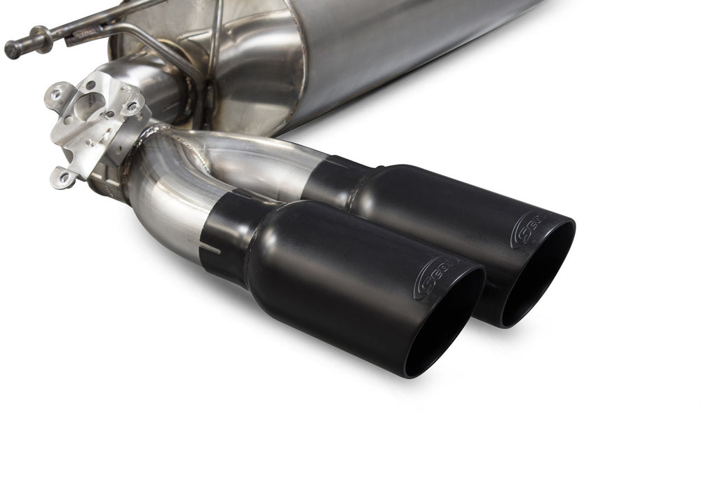 Scorpion Exhausts Cat-back system with electronic valve Valved Black Ceramic Tailipes - M2 F87 2016 - 2019
