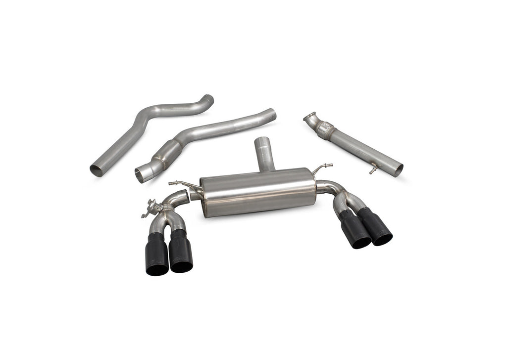 Scorpion Exhausts Cat-back system with electronic valve Valved Black Ceramic Tailipes - M2 F87 2016 - 2019