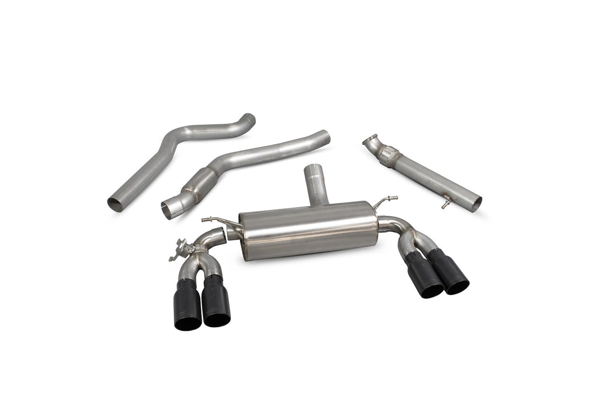 Scorpion Exhausts Cat-back system with electronic valve Valved Black Ceramic Tailipes - M2 F87 2016 - 2019