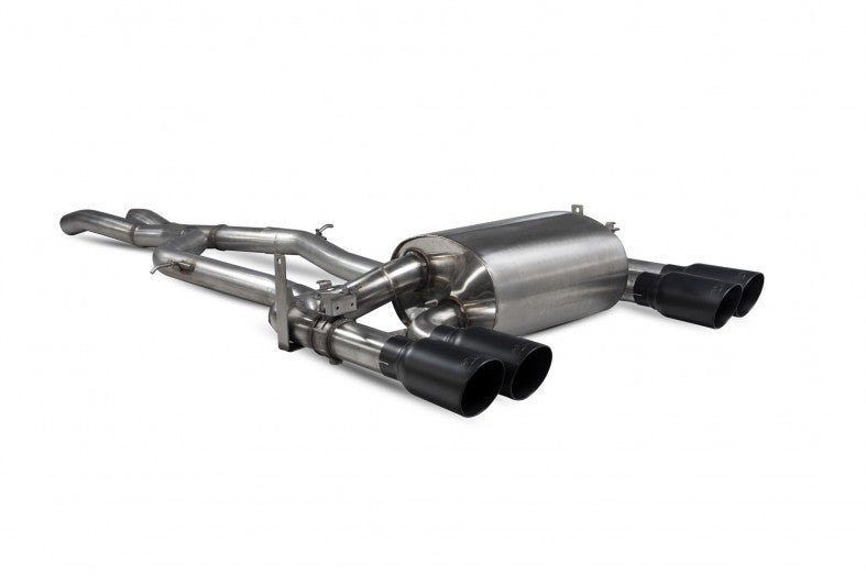 Scorpion Exhausts Non-res cat-back system with electronic valves Valved Black Ceramic Tailipes - F80 M3 2014 - 2018