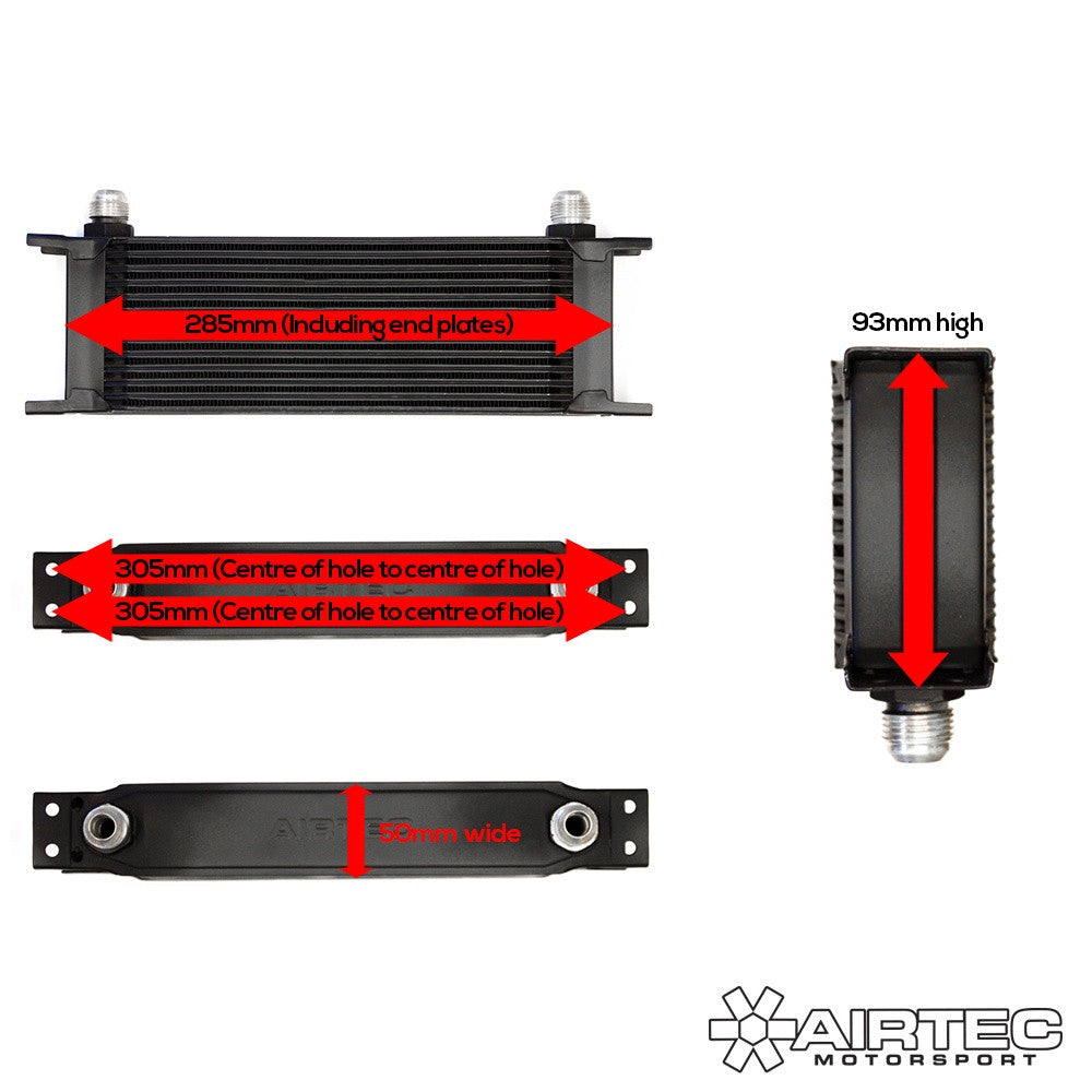 AIRTEC Motorsport Universal Oil Cooler -8 An Fittings