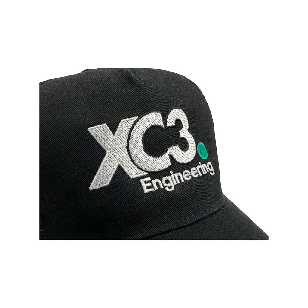 XC3 Engineering Premium Trucker Hat – Car Enthusiast Lifestyle Cap | Adjustable Snapback