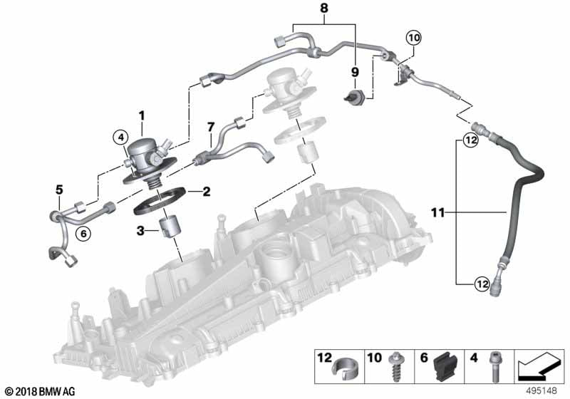 G8X M4 High pressure fuel pump gasket