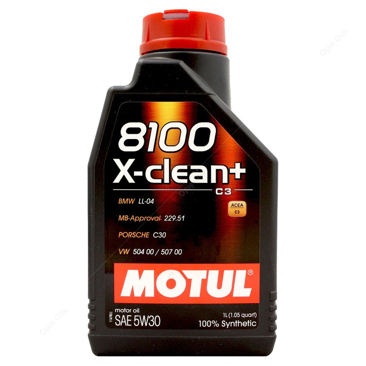 Motul 8100 X-Clean+ 5w-30 Fully Synthetic Car Engine Oil