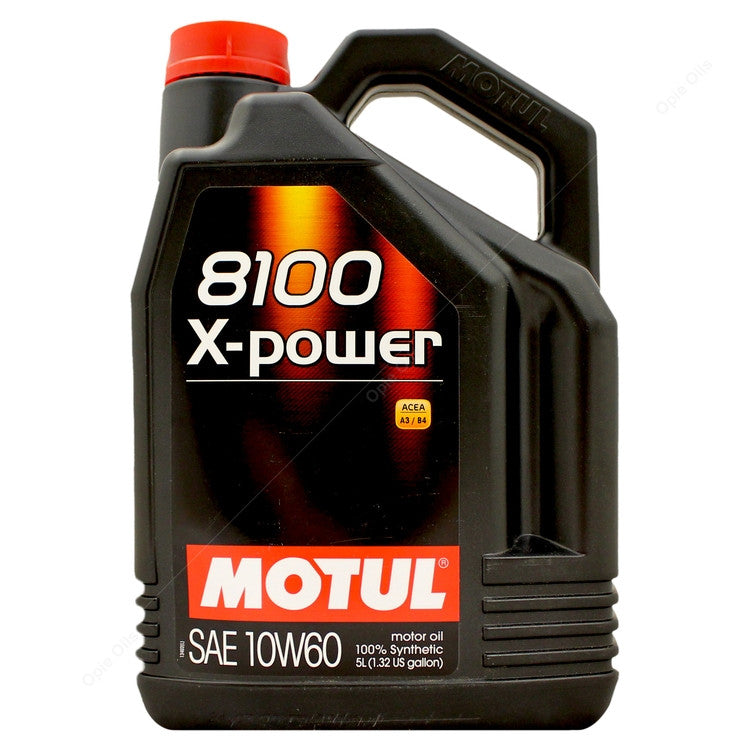 Motul 8100 X-Power 10w-60 Fully Synthetic Car Engine Oil (5 Litre)