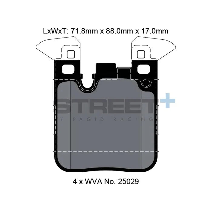 Pagid Street+ Pads F8X (Rear)