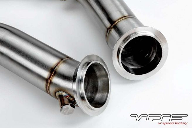 VRSF Cast Race Downpipes Brushed